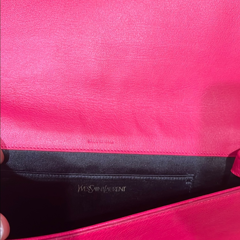 Yves Saint Laurent Leather Clutch Bag - Picture 8 of 9